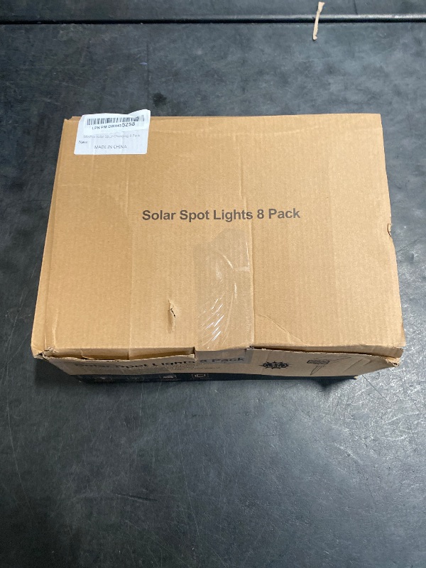 Photo 1 of MinPea Solar Color Changing Spot Lights Outdoor, [9 Modes/8 Pack] Solar Christmas Lights Outdoor Waterproof IP65, Multicolor Solar Powered Landscape Spotlights for Yard Garden Pathway Lawn Decoration