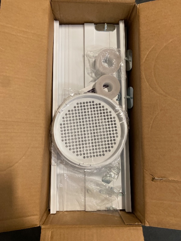 Photo 1 of Portable Air Conditioner Sliding Door Vent Kit with 4-in-1 Coupler Filter?Adjustable Sliding Door Ac Vent for 5.9” Exhaust Hose?Adjustable Ac Vent Kit for Sliding Door/Window Max length 90inches