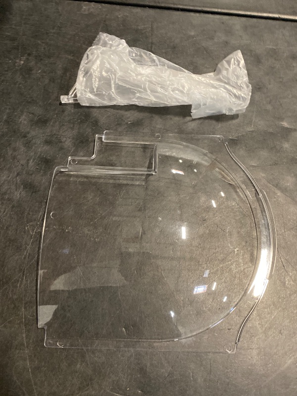 Photo 1 of Clear Plexiglass 4812-01 Screen Door Bubble Style Slider & 4810-00 Stopper Complete Replacement Kit, Compatible with Dexter Right Hand Screen Door Bubble Style, Clear, Works with 4814-00 Holder