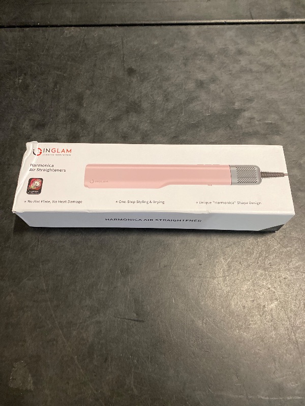 Photo 1 of IG INGLAM Air Straight, Style from Wet Hair, 200M Ionic Hair Dryer Straightener for Medium Long Length(14”-30”), Straightener and Dryer 2 in 1, Fast Drying and Straightening in One Step, Pink