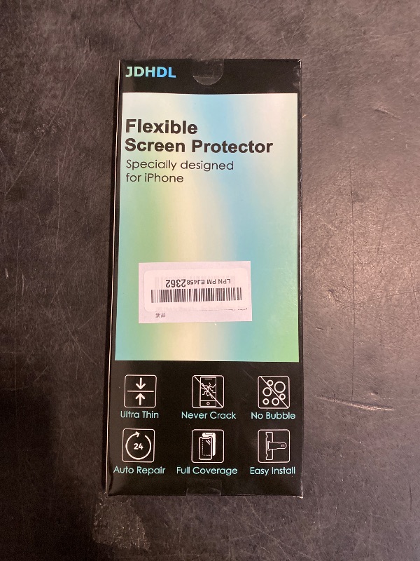 Photo 1 of JDHDL 2 Pack for iPhone 16 Pro Max Privacy Screen Protector Film (NOT Glass), Anti Blue Light Flexible PET Film Screen Protector for iPhone 16 Pro Max with [Easy Installation Tray] - Purple