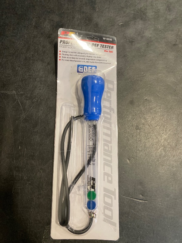 Photo 1 of Performance Tool W16500 Professional DEF Tester (Disc Type DEF, Diesel Exhaust Fluid tester)