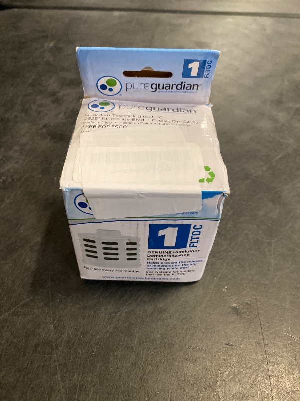 Photo 1 of PureGuardian Humidifier Demineralization Filter, Cartridge 1, Prevents Release of Minerals, Lasts 1000 Hours, White, FLTDC