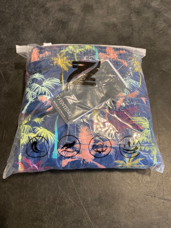 Photo 1 of (5XL) FT FENTENG Mens Swim Trunks for Men, Multicolour Palm Tree Mens Board Shorts Swimwear Bathing Suit with Mesh Lining, Funny Hawaii Quick Dry Beach Shorts for Men Swimming Trunks, 5X-Large