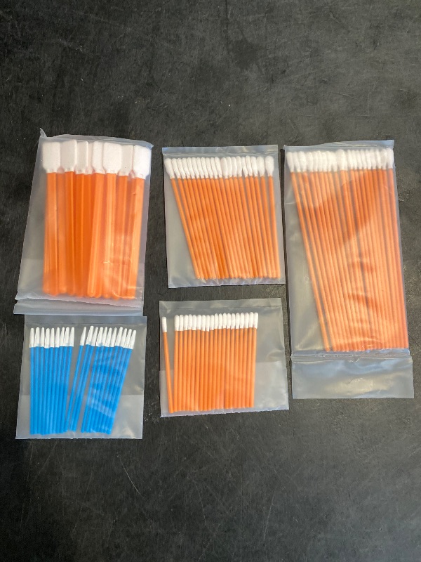 Photo 1 of AAwipes Cleaning Swab Kit Microfiber Knitted Polyester Swab Sticks (5 Types, Total 100 Packs) Lint Free Swabs for Printer, Gun, Optics Lens, Camera, Arts and Crafts, Automotive Detailing (FA501)