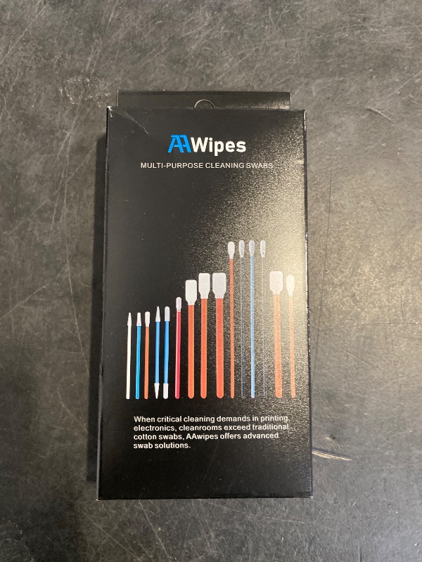 Photo 1 of AAwipes Cleaning Swab Kit Microfiber Knitted Polyester Swab Sticks (5 Types, Total 100 Packs) Lint Free Swabs for Printer, Gun, Optics Lens, Camera, Arts and Crafts, Automotive Detailing (FA501)