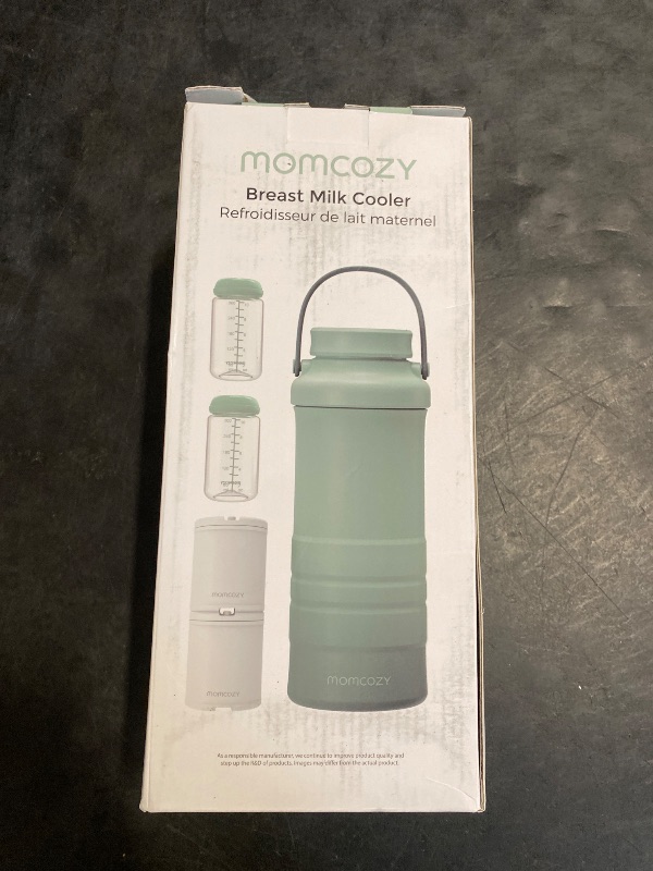 Photo 1 of Momcozy 22oz Portable Breast Milk Cooler for Outdoor, Life Saver with 360° Total Cooling for 24 Hours, Larger Capacity Travel Breastmilk Chiller with 2pcs Baby Bottles for Breastmilk Storage, Green