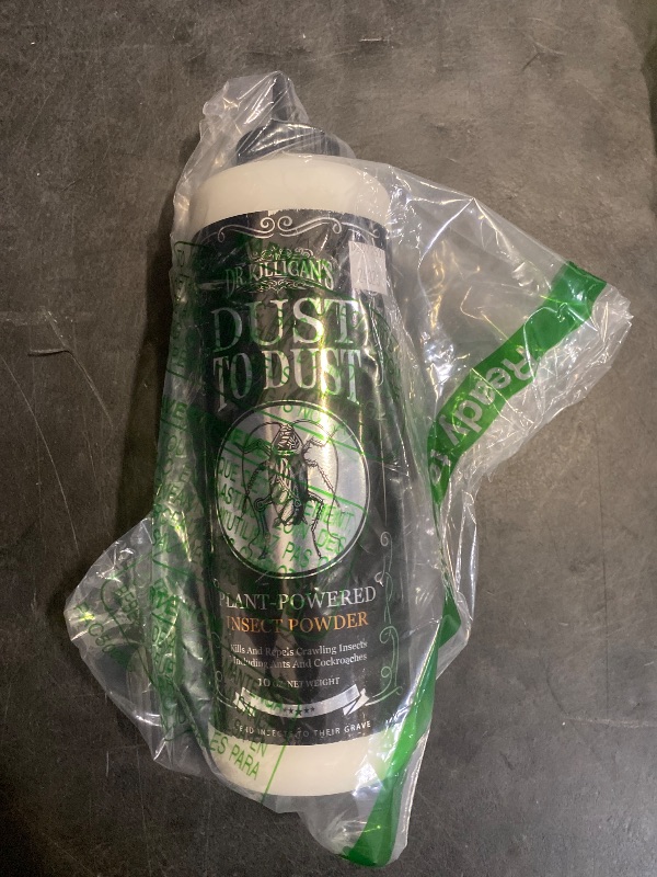 Photo 1 of Dr. Killigan's Dust to Dust Powder - Diatomaceous Earth Alternative - Insect Killer for Indoor & Outdoor Use - Removes on Contact & While You Sleep, Protects up to 6 Months (10 oz)