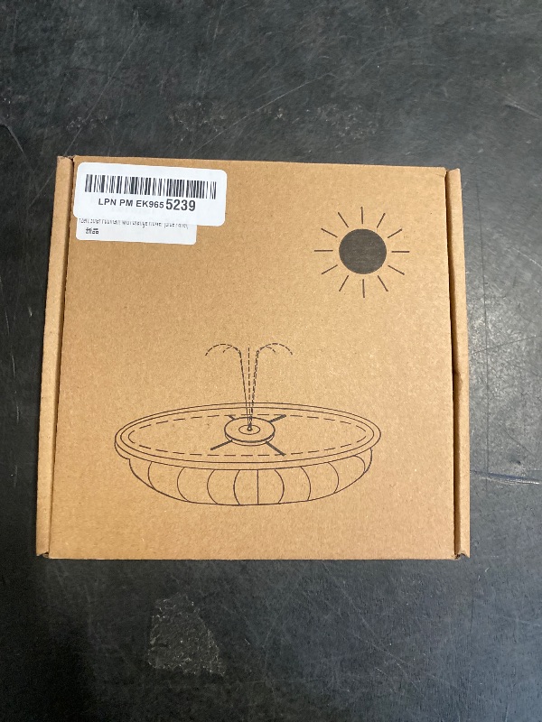 Photo 1 of Yzert Solar Fountain for Bird Bath-No Battery, 3.5W Glass Solar Fountain with 4 Fixed Rods & 7 Nozzles, Solar Bird Bath Fountains for Patio,Garden, Outdoor, Pond, Pool,Hummingbird,Flower Pot