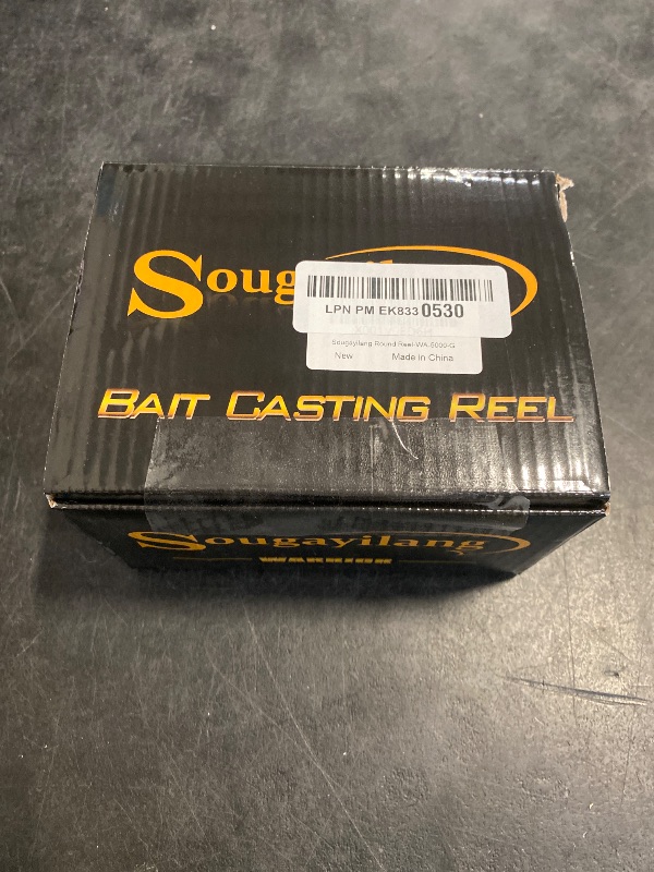 Photo 1 of Sougayilang Fishing reels Round Baitcasting Reel - Conventional Reel - Reinforced Metal Body & Supreme Star Drag-Right Hand-Golden-Black-Warrior 5000