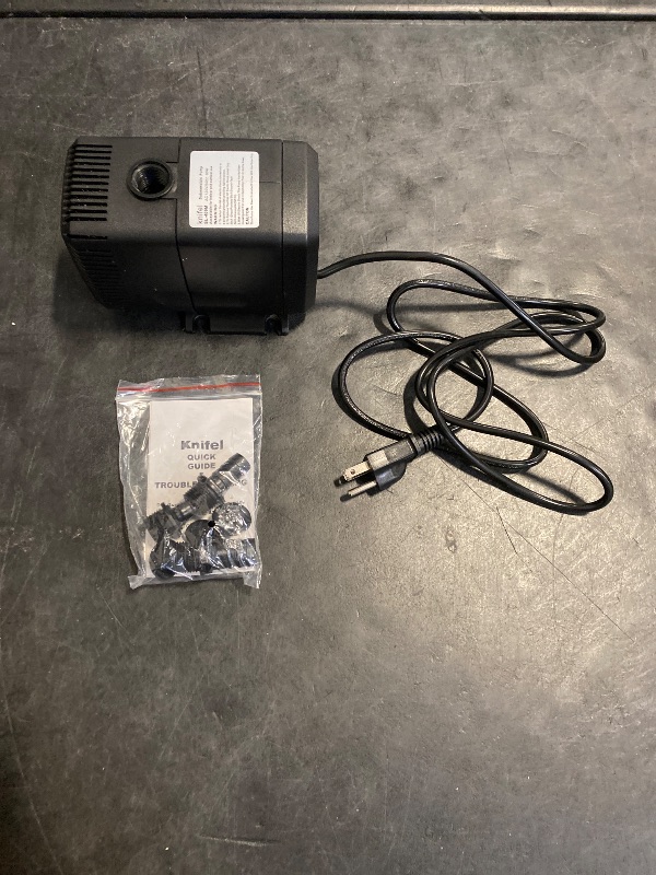 Photo 1 of Knifel Submersible Pump 880GPH (3500L/H 60W) Ultra Quiet with Over Heating Protection 10.2ft High Lift for Fountains, Hydroponics, Ponds, Aquariums & More…