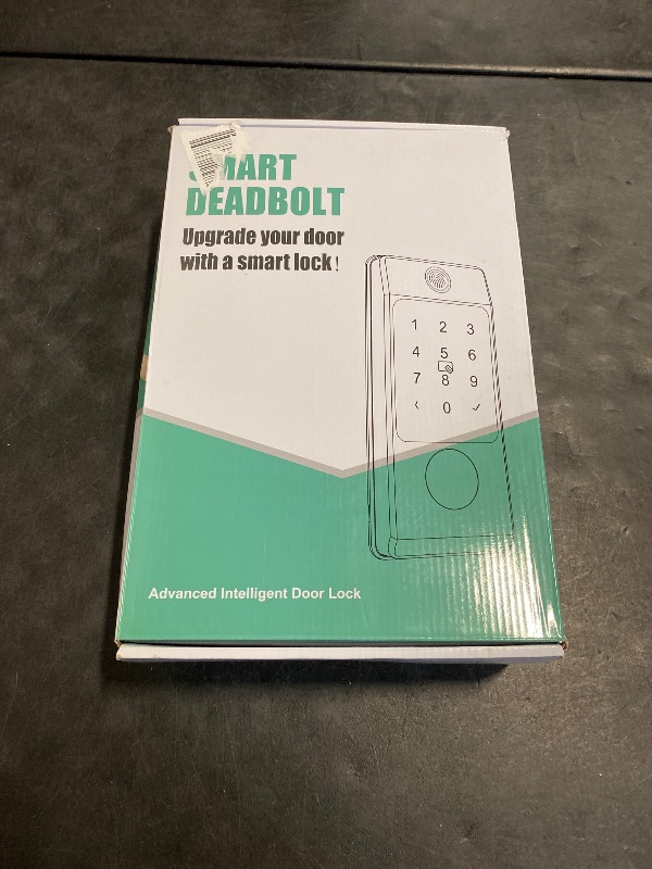 Photo 1 of Miuedo WiFi Front Door Lock Sets with Handle, Fingerprint Keyless Entry and Smart Keypad with Lever Handles, Electronic Screen+WiFi Gateway, APP Control, Auto-Lock, Voice Control