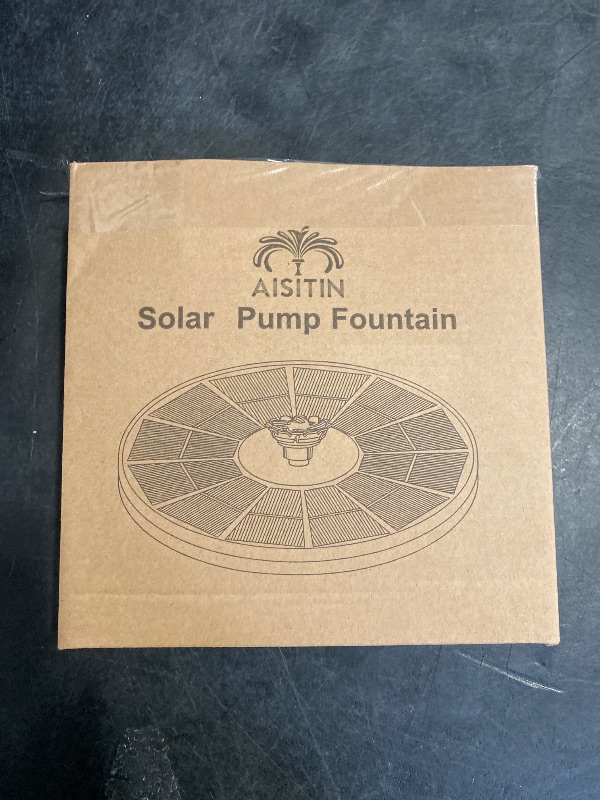 Photo 1 of AISITIN 3.5W Solar Fountain Pump for Water Feature Outdoor DIY Solar Bird Bath Fountain with Multiple Nozzles, Solar Powered Water Fountain for Garden, Ponds, Fish Tank and Aquarium
