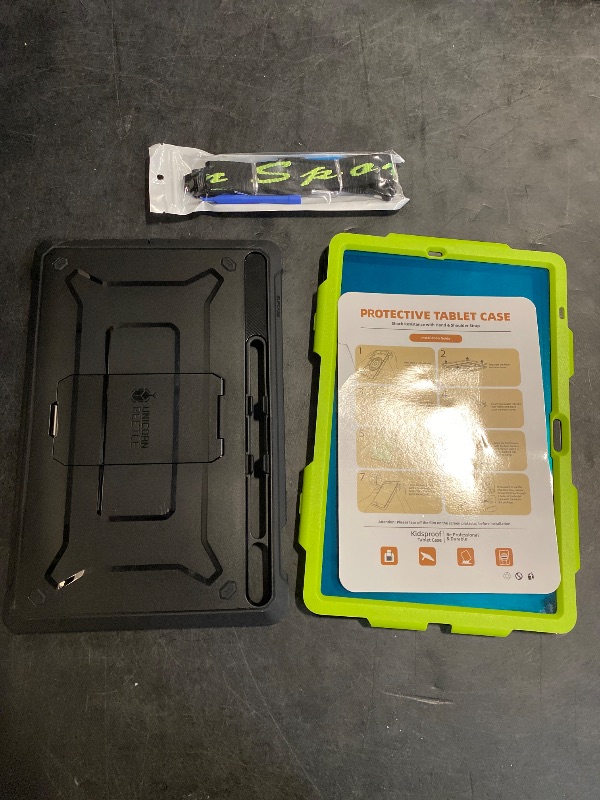 Photo 1 of SEYMAC stock Case for Samsung Galaxy Tab S10 Plus/ S9 FE Plus/ S9 Plus 5G Tablet 12.4'' Case with Screen Protector Pencil Holder [360 Rotating Hand Strap] &Stand, Drop-Proof, Green