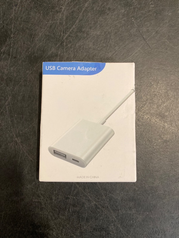 Photo 1 of SUNTRSI USB Camera Adapter, Portable USB 3.0 Female OTG Adapter for iPhone, iPad to USB Adapter with Charging Port, No Application, Plug and Play