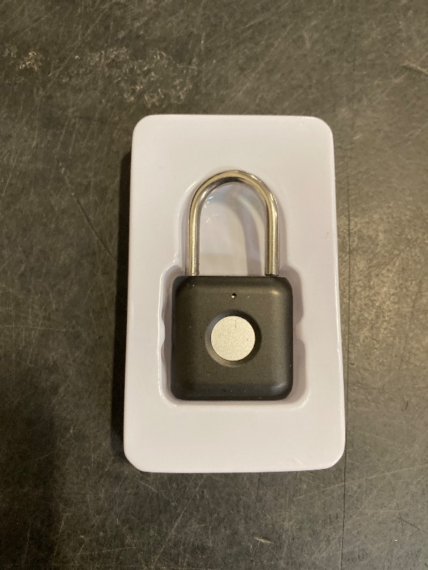 Photo 1 of Fingerprint Padlock, Pothunder Smart Padlock, Locker Lock, Fingerprint Lock with APP Unlock, USB Rechargeable, Suitable for Gym Locker, Door(Black)