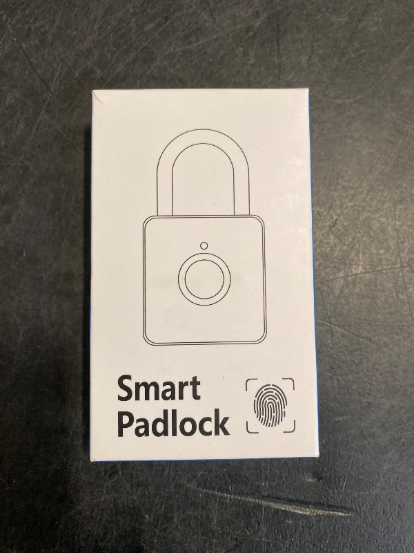 Photo 1 of Fingerprint Padlock, Pothunder Smart Padlock, Locker Lock, Fingerprint Lock with APP Unlock, USB Rechargeable, Suitable for Gym Locker, Door(Black)