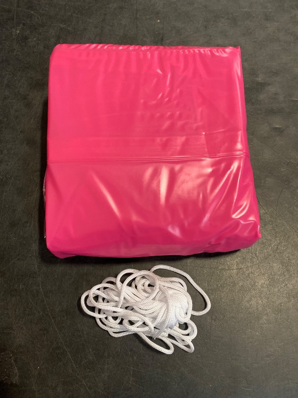 Photo 1 of Premium Inflatable Tanning Pool Lounger | Large Inflatable Tanning Bed for Adults | Multipurpose Pool Floats | Inflatable Pool Float | Tanning Float - Clear Pink