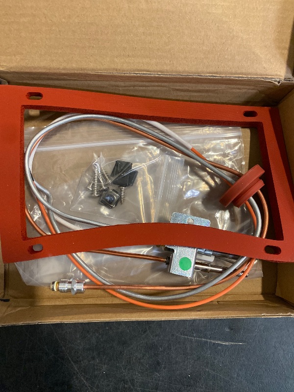Photo 1 of Upgraded SP20075 Pilot and Igniter Assembly Replacement Kit Compatible with Rheem, GE, Richmond Water Heater Pilot Assembly Natural Gas Water Heater Parts Including Burner Door Gasket