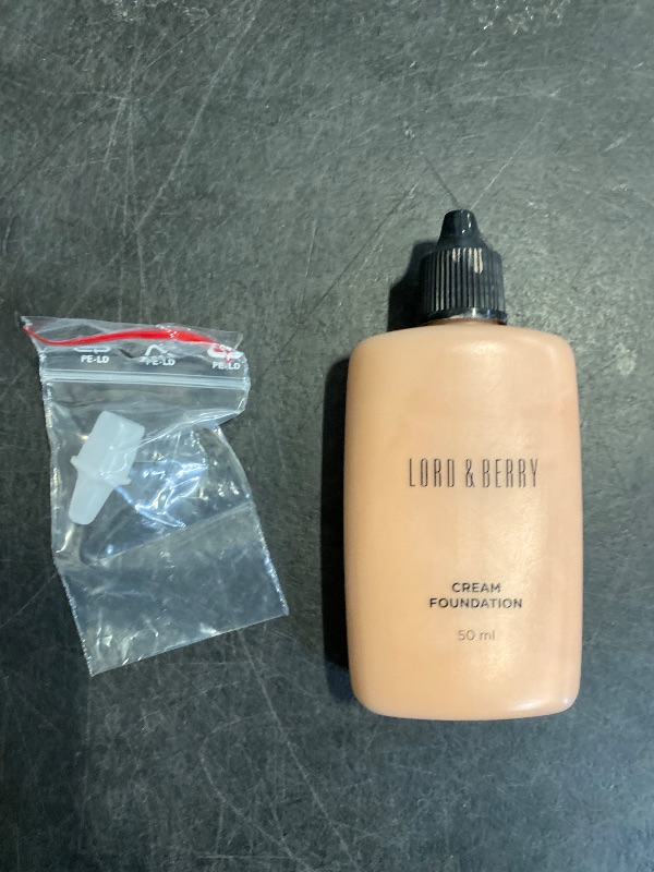 Photo 1 of Lord & Berry CREAM FOUNDATION Makeup Long Lasting Full Coverage Lightweight Liquid Foundation Contains Antioxidants, Moisturizers, UVA-UVB Filters & Anti-Pollution Extracts, Fair Ivory, 1.69 Fl oz