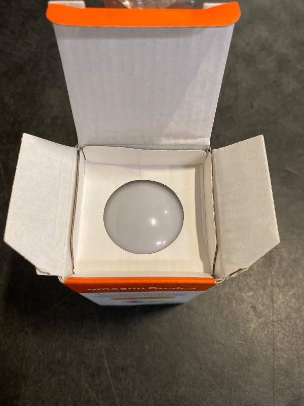 Photo 1 of Amazon Basics Smart A19 LED Light Bulb, Color Changing, 9W (60W Equivalent), 800LM, Works with Alexa Only, 2.4 GHz Wi-Fi, No Hub Required, 1 Pack