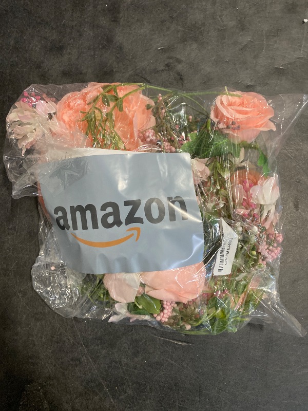 Photo 1 of DearHouse Artificial Peony Flower Garland - Silk Peony Garland with Pink Flowers for Wedding Party Table Decoration,6ft/Strand
