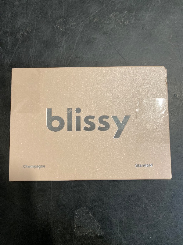 Photo 1 of Blissy Silk Pillowcase - 100% Pure Mulberry Silk - 22 Momme 6A High-Grade Fibers - Silk Pillow Cover for Hair & Skin - Regular, Queen & King with Hidden Zipper (Standard, Champagne)