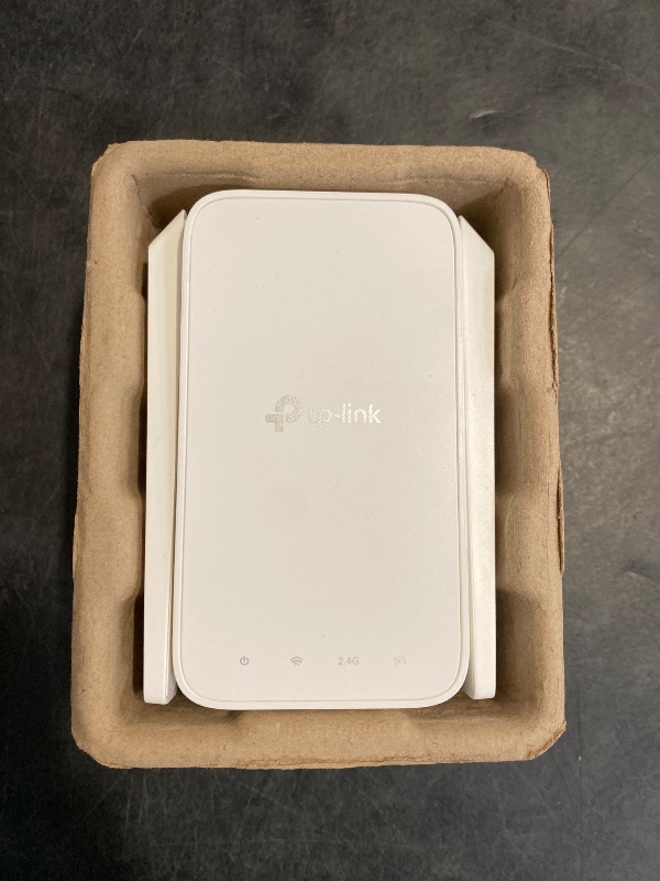 Photo 1 of TP-Link AC1200 WiFi Extender, 2025 Wirecutter Best WiFi Extender, 1.2Gbps Home Signal Booster, Dual Band 5GHz/2.4GHz, Up to 1600 Sq.ft and 32 Devices, EasyMesh Compatible, One Ethernet Port (RE315)