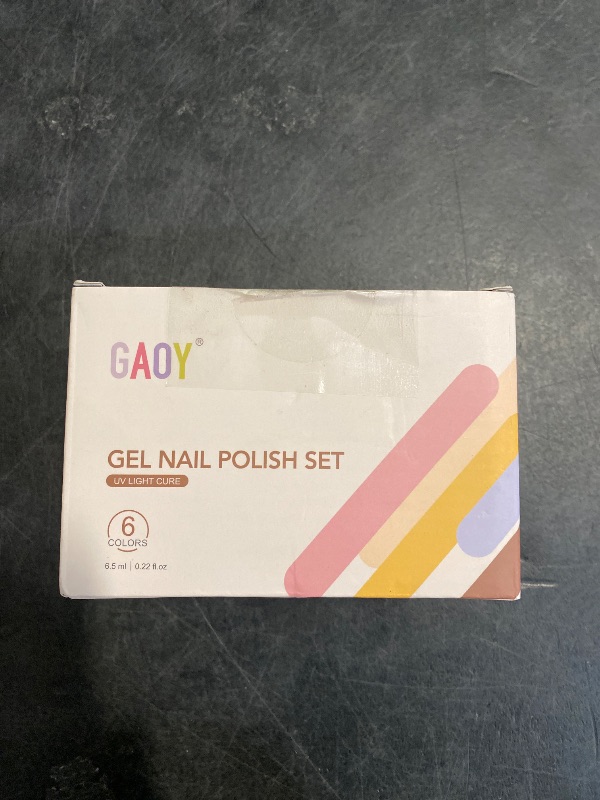 Photo 1 of GAOY Coastal Breeze Jelly Gel Nail Polish Kit, 6 Soft Tones for Summer, Soak Off UV Cure Gel for DIY Manicure at Home and Salon