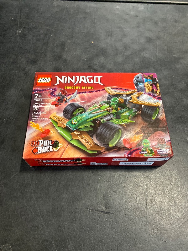 Photo 1 of LEGO NINJAGO Lloyd's Pull-Back Race Car Toy - Building Toy for Pretend Play for Boys and Girls, Ages 7+ - Toy Car for Kids with 2 Minifigures - Gift Idea for Birthdays - 71828