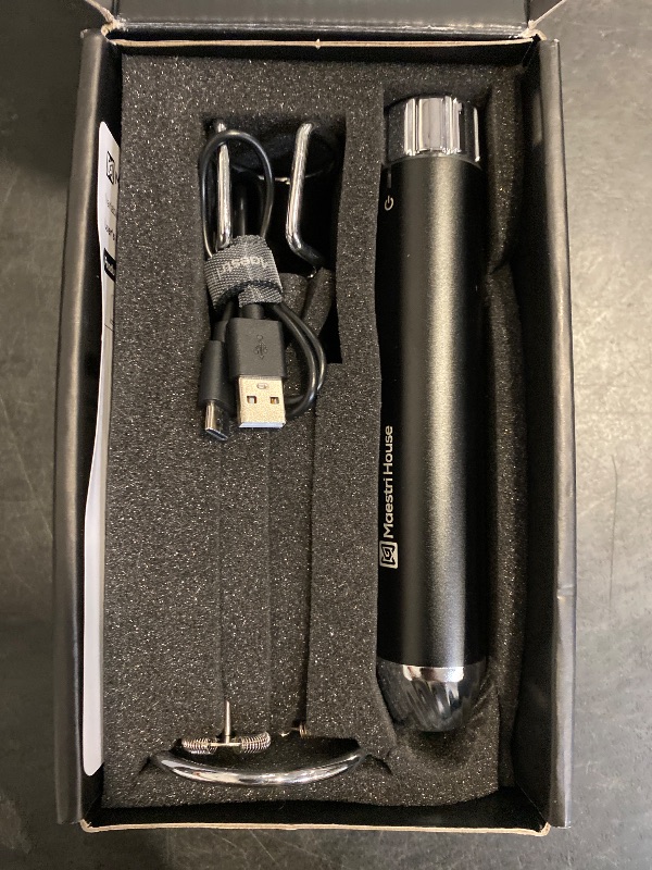 Photo 1 of Maestri House Rechargeable Milk Frother with Stepless Speed Control, LunaFro Max Handheld Electric Foam Maker Waterproof Drink Mixer Foamer with Stand & Detachable Whisks for Lattes, Cappuccino