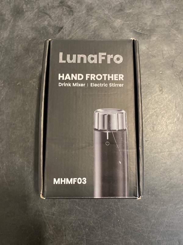 Photo 1 of Maestri House Rechargeable Milk Frother with Stepless Speed Control, LunaFro Max Handheld Electric Foam Maker Waterproof Drink Mixer Foamer with Stand & Detachable Whisks for Lattes, Cappuccino