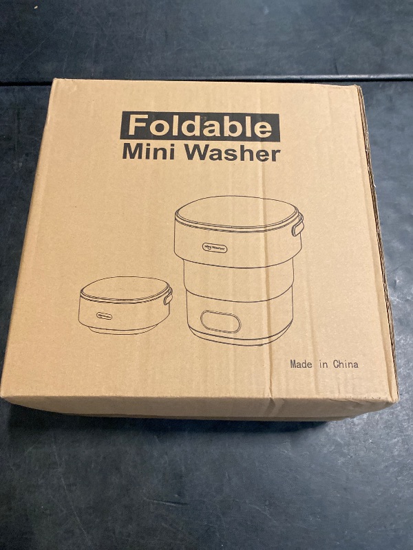 Photo 1 of Portable Washing Machine,15L Collapsible Mini Washer with 3 Cleaning Modes Drain Basket Small Foldable Laundry Machine for Travel Camping Dorms RVs Apartments Baby Clothes Underwear Socks Delicates