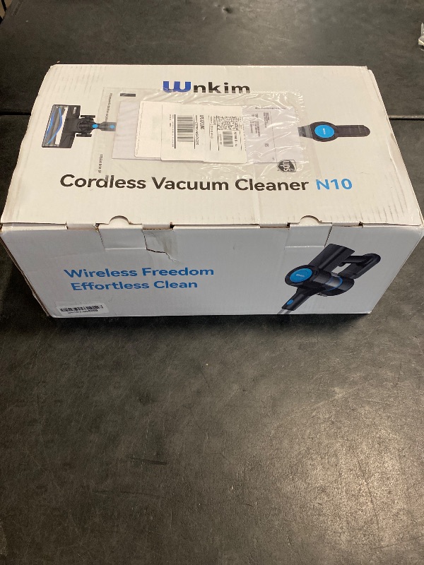 Photo 1 of Hysinixs Cordless Vacuum Cleaner, Powerful Lightweight Stick Vacuum with Self-Standing, Anti-Tangle, 8-in-1 Rechargeable Vacuum Cleaners for Home, Hardwood Floors, Carpet, Pet Hair (Blue)