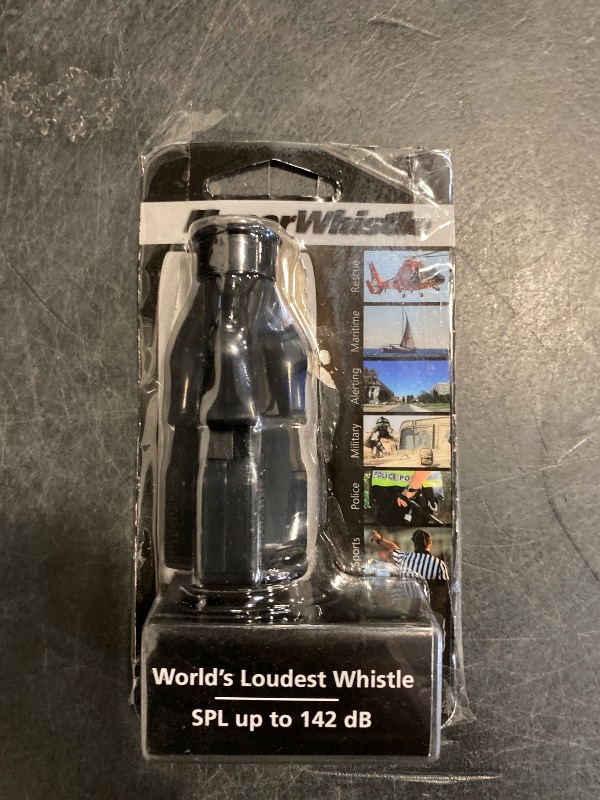 Photo 1 of HyperWhistle The Original Worlds Loudest Whistle up to 142db Loud, Very Long Range, for Referee, Coaches, Instructors, Sports, Teachers, Life Guard, Self Defense, Survival, Emergency uses (Black)