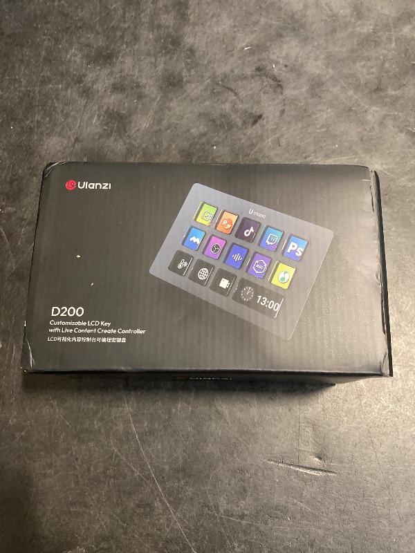 Photo 1 of ULANZI D200 U-Studio Macro Keyboard Stream Controller, 14 LCD Keys, 13 Customizable Macro Keys Deck to Control Apps and Software, Trigger Actions in OBS, Twitch, YouTube and More, for Mac/PC