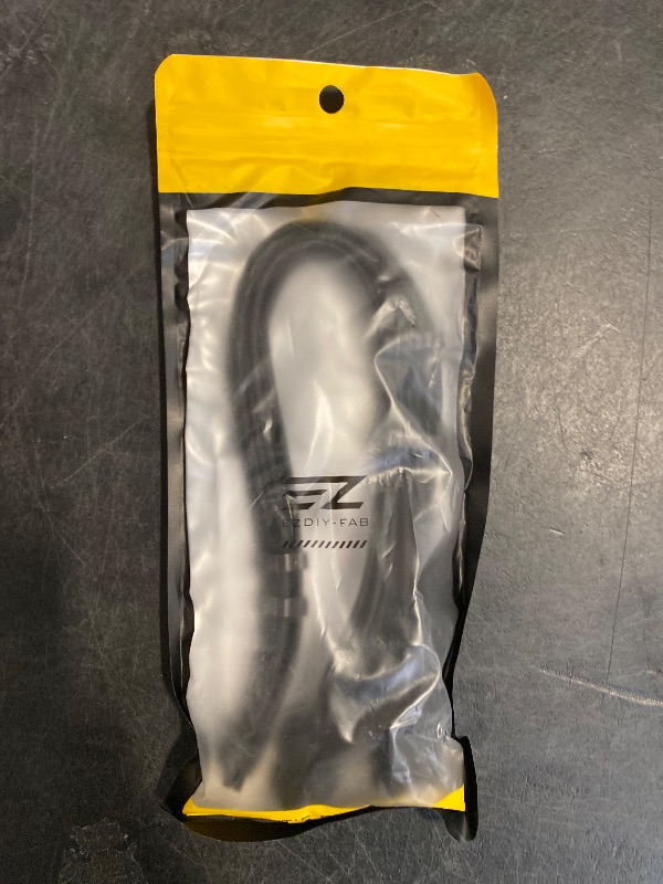 Photo 1 of EZDIY-FAB GPU Power Sleeved Cable Extension, 16pin(12+4) 12VHPWR PCIe 5.0 Connector Male to 3X PCIE 8 PIN for RTX4070ti/ 4080/ 3090Ti, with Pre-installed Cable Combs-16AWG/Black