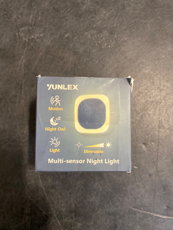Photo 1 of YUNLEX 2 Pack Plug in Night Light with Motion Sensor & Dusk to Dawn Sensor, 3 Sensor Modes, Dimmable Night Lights Plug into Wall, Warm White Nightlight for Kids, Bathroom, Bedroom, Kitchen, Indoor