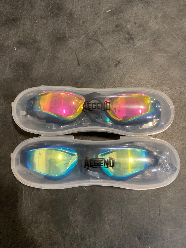 Photo 1 of Aegend Kids Swim Goggles, Pack of 2 Swimming Goggles for Children Boys & Girls Age 3-14
