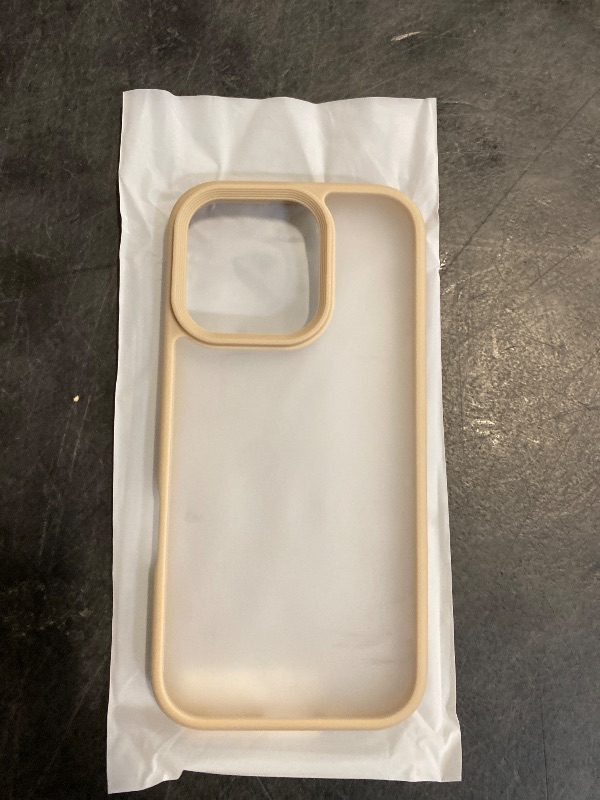 Photo 1 of JETech Matte Case for iPhone 16 Pro 6.3-Inch, Shockproof Military Grade Drop Protection, Frosted Translucent Back Phone Cover, Anti-Fingerprint (Desert Titanium)