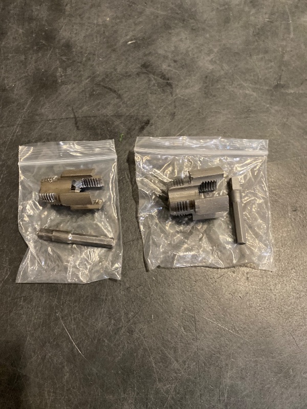 Photo 1 of Thread Cutting Tool, 1/2' and 3/4' Water Pipe Internal and External Integrated Threader, Electric Drill Compatible PVC Pipe Threader Kit, PVC Threader Maker Tool for Electric Drill (1/2"+3/4")