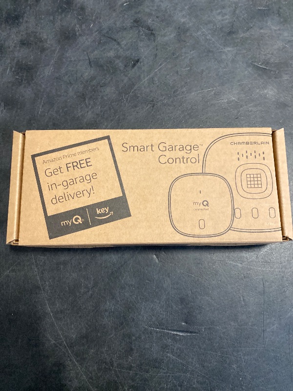 Photo 1 of CHAMBERLAIN Smart Garage Control - Wireless Garage Hub and Sensor with Wifi & Bluetooth - Smartphone Controlled, myQ-G0401-ES, White