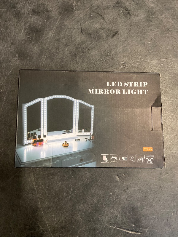 Photo 1 of LED Vanity Mirror Lights for Makeup Dressing Table Vanity Set 13ft Flexible LED Light Strip Kit 6000K Daylight White with Dimmer and Power Supply, DIY Mirror, Mirror not Included