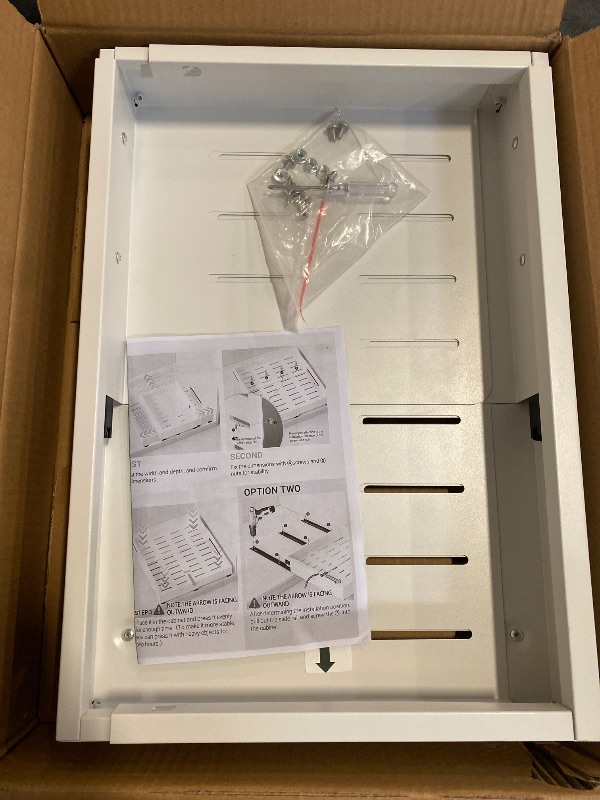 Photo 1 of Pull Out Cabinet Organizer, Slide Out Drawer Expandable Width (12"-19") and Depth (17"-23") With 3 Slides, Fixed with Adhesive Film or Nail for Cabinets in Kitchen, Pantry or Bathroom - 1Pack