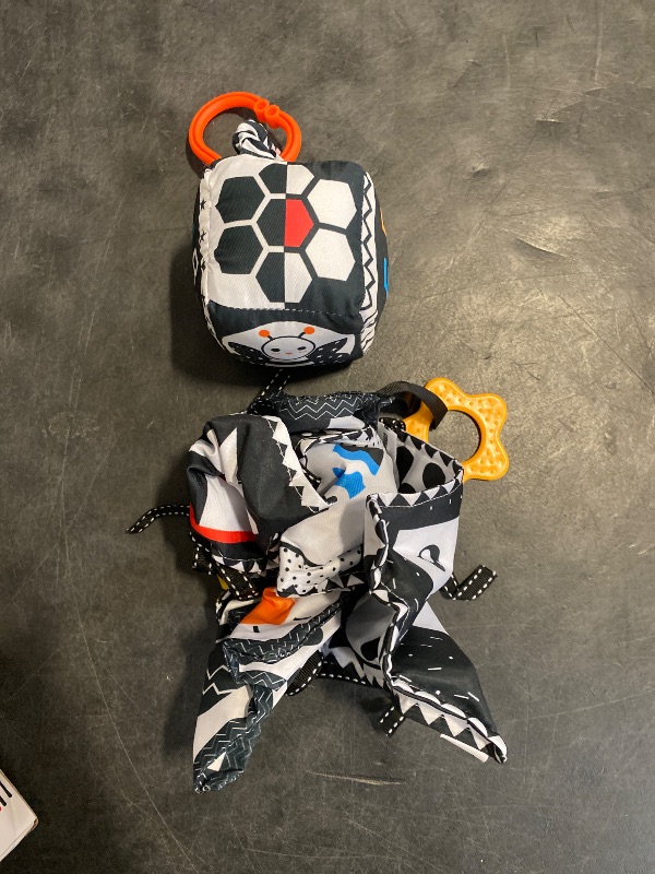 Photo 1 of KUANGO 3 PCS Black and White High Contrast Baby Toys Newborn Toys 0-6 Months, Visual Stimulation Sensory Soft Book, Infant Tummy Time Toys 0-3-6 Months Baby Gifts