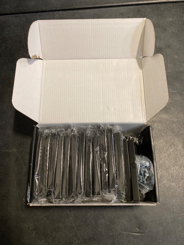 Photo 1 of Ravinte 30 Pack Black Cabinet Pulls 4 Inch Square Cabinet Handles Matte Black Kitchen Hardware for Cabinet Square Drawer Pulls