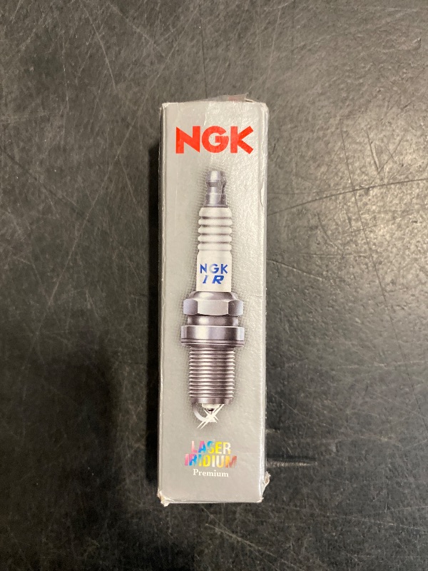 Photo 1 of NGK Spark Plug, NGK Laser Iridium, 12 mm Thread, 26.5 mm Reach, Gasket Seat, Stock Number 4912, Resistor, Each