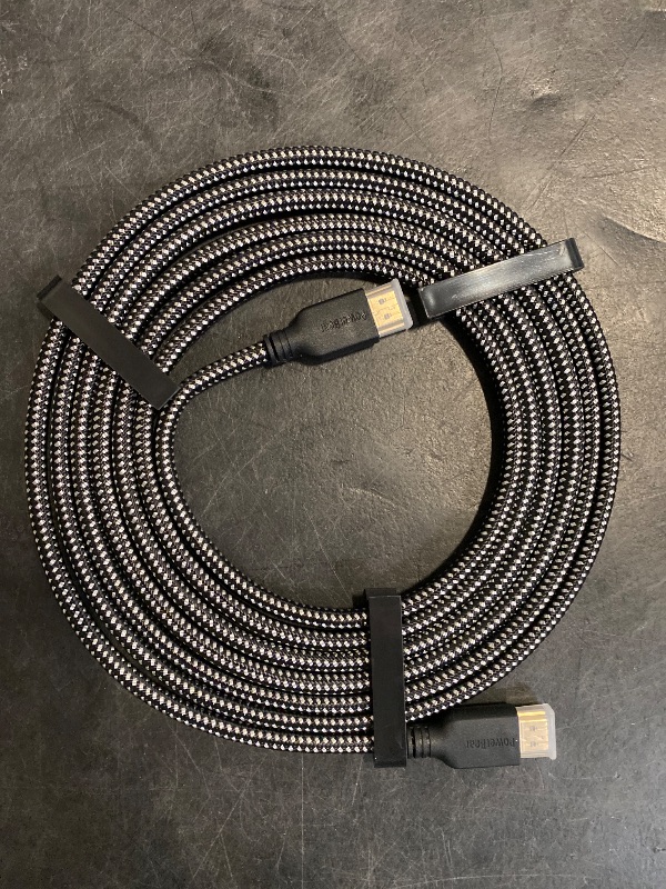 Photo 1 of PowerBear 4K HDMI Cable 10 ft | High Speed Hdmi Cables, Braided Nylon & Gold Connectors, 4K @ 60Hz, Ultra HD, 2K, 1080P, ARC & CL3 Rated | for Laptop, Monitor, PS5, PS4, Xbox One, Fire TV, & More