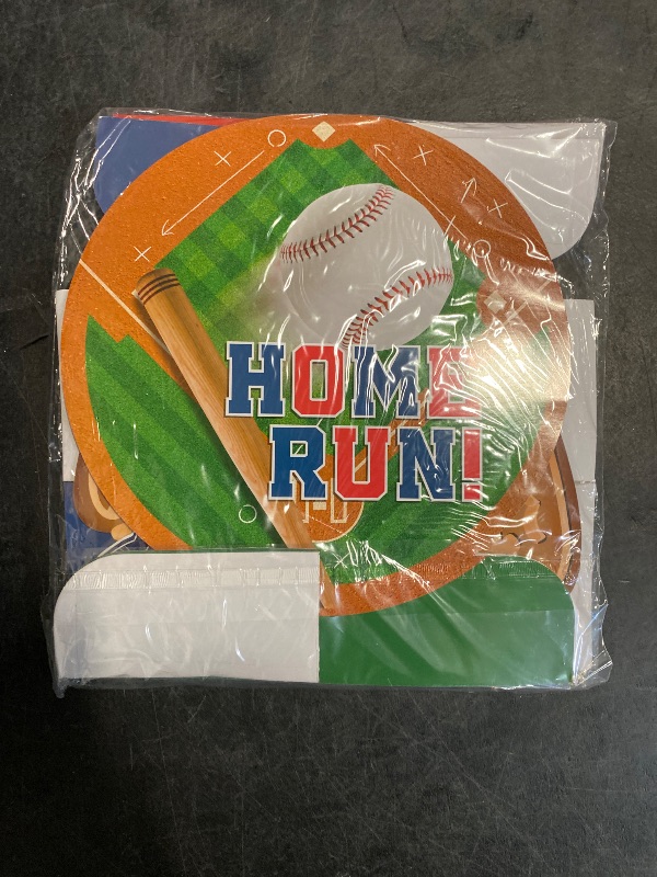 Photo 1 of Baseball Party Supplies:Baseball-Themed Honeycomb Centerpiece for Baseball Birthday & Gameday Celebrations - Essential Decorations & Favors
