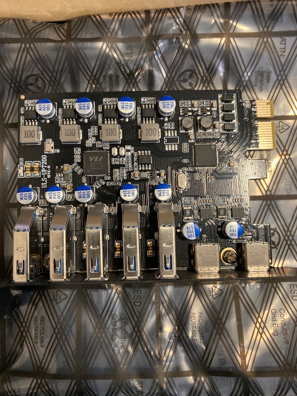 Photo 1 of YEELIYA PCI-E to USB 3.0 7-Port(2X USB-C - 5X Type-A) Expansion Card,PCI Express USB Add in Card, Internal USB3 Hub Converter for Desktop PC Adapter Support Windows 10/8/7/XP and MAC OS 10.8.2 Above